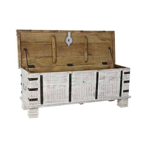 Škrinja DKD Home Decor Metal Bijela Drvo Manga (116 x 40 x 45 cm) Cijena