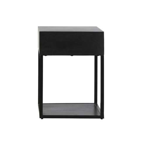 Noćni ormarić DKD Home Decor zlatan 35 x 40 x 55 cm Crna Metal Drvo Cijena