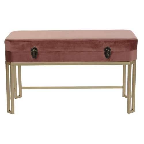 Stolac DKD Home Decor   Roza zlatan Metal Baršun (80 x 40 x 47 cm) Cijena