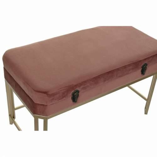 Stolac DKD Home Decor   Roza zlatan Metal Baršun (80 x 40 x 47 cm) Cijena