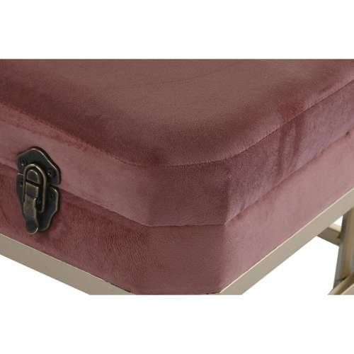 Stolac DKD Home Decor   Roza zlatan Metal Baršun (80 x 40 x 47 cm) Cijena