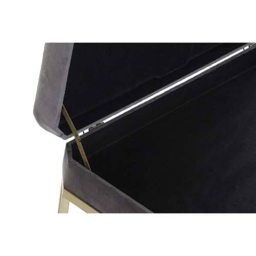 Stolac DKD Home Decor   Siva zlatan Metal Baršun (80 x 40 x 47 cm) Cijena