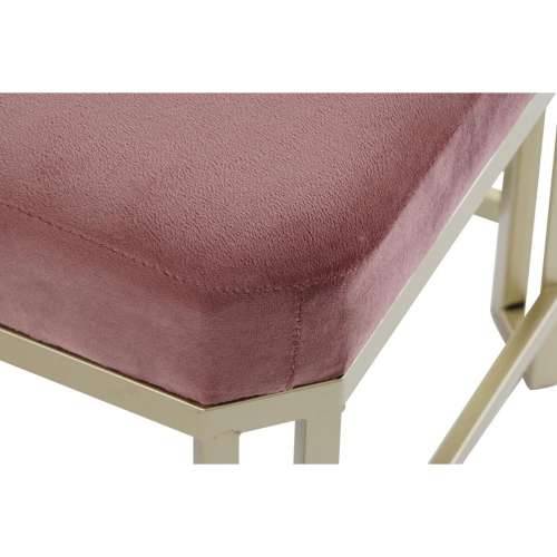 Stolac DKD Home Decor   Roza Metal Baršun (120 x 40 x 46 cm) Cijena