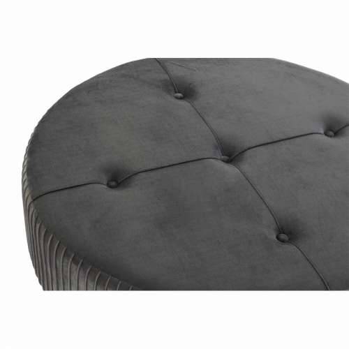 Naslonjač za Noge DKD Home Decor 80 x 80 x 38 cm Scandi Siva Drvo Baršun Tamno sivo Velvet Cijena