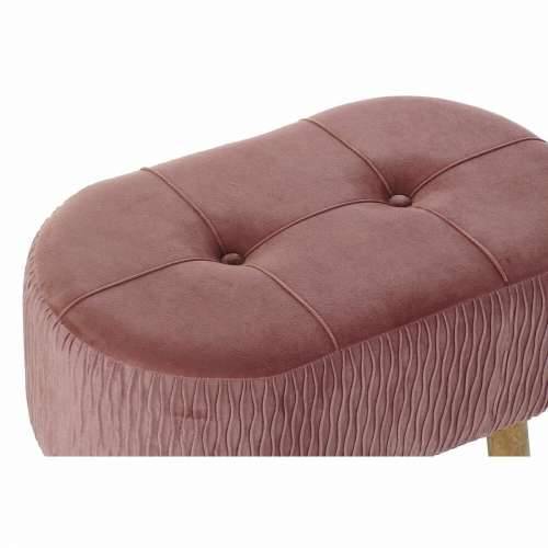Stolac DKD Home Decor   Prirodno Roza Drvo Baršun (60 x 35 x 36 cm) Cijena