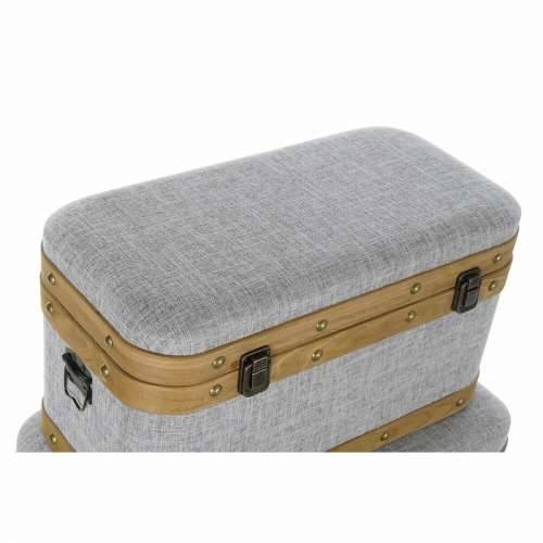 Set Škrinja DKD Home Decor 60 x 36 x 34 cm Prirodno Siva Drvo Cijena