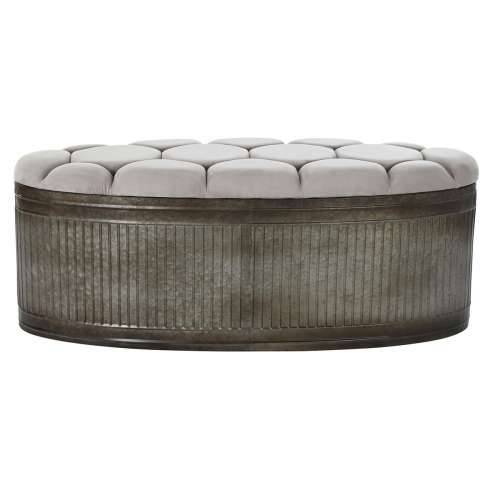 Stolac DKD Home Decor   Bež Metal Poliester Tamno smeđi (121 x 44 x 47,5 cm) Cijena