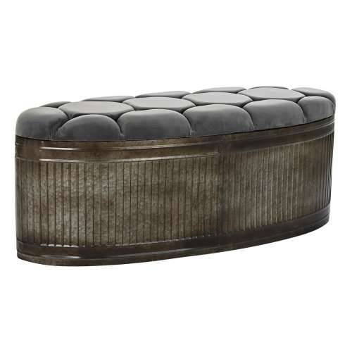 Stolac DKD Home Decor Siva Metal 117 x 42 x 47 cm Cijena