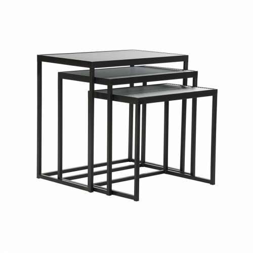 Set 3 stolića DKD Home Decor Crna 58 x 36,5 x 53,5 cm Cijena