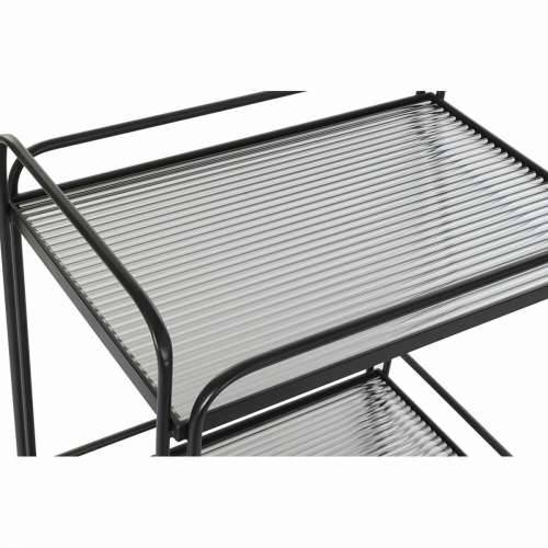 Stāvu plaukts virtuvei DKD Home Decor Crna Metal Kristal 60,5 x 40,5 x 75,5 cm Cijena