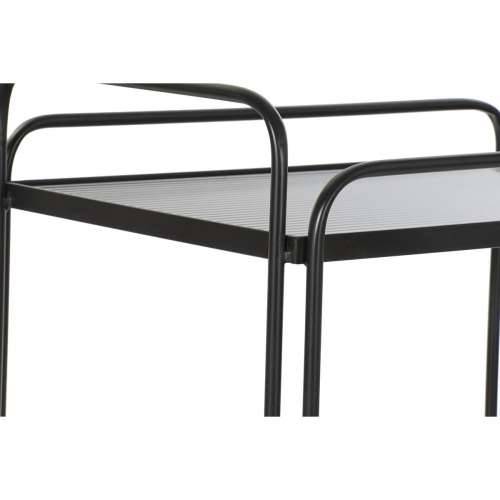 Stāvu plaukts virtuvei DKD Home Decor Crna Metal Kristal 60,5 x 40,5 x 75,5 cm Cijena