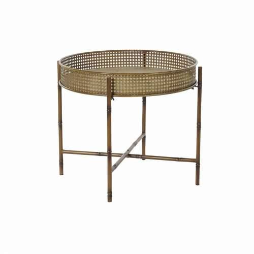 Pomoćni stolić DKD Home Decor 59 x 59 x 50 cm Prirodno Metal Cijena