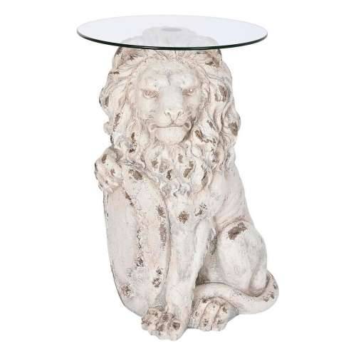 Pomoćni stolić DKD Home Decor Lav 52 x 44 x 72 cm Kristal Siva Metal Bijela magnezij Cijena