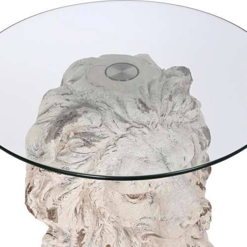 Pomoćni stolić DKD Home Decor Lav 52 x 44 x 72 cm Kristal Siva Metal Bijela magnezij Cijena