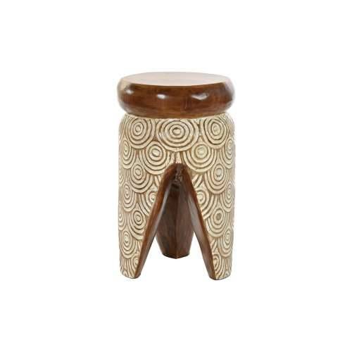 Pomoćni stolić DKD Home Decor Prirodno Bijela Drvo albazije (29 x 29 x 49 cm) (30 x 30 x 50 cm) Cijena