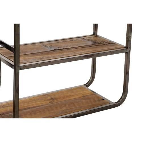 Polica DKD Home Decor Crna Tamno smeđi Drvo Metal Ogledalo 73 x 19 x 50 cm Cijena