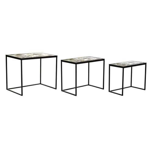 Set od tri stolice DKD Home Decor Crna Zelena zlatan 60 x 40 x 50 cm Cijena