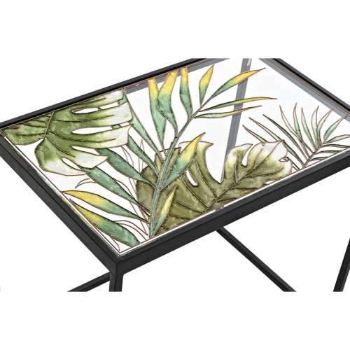 Set od tri stolice DKD Home Decor Crna Zelena zlatan 60 x 40 x 50 cm Cijena