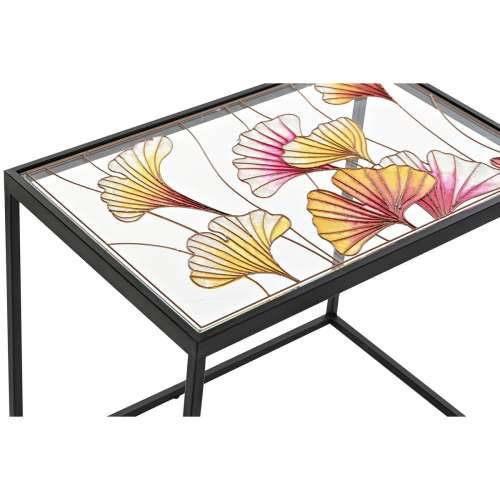 Set od tri stolice DKD Home Decor Rumena Crna Roza zlatan 60 x 40 x 50 cm Cijena
