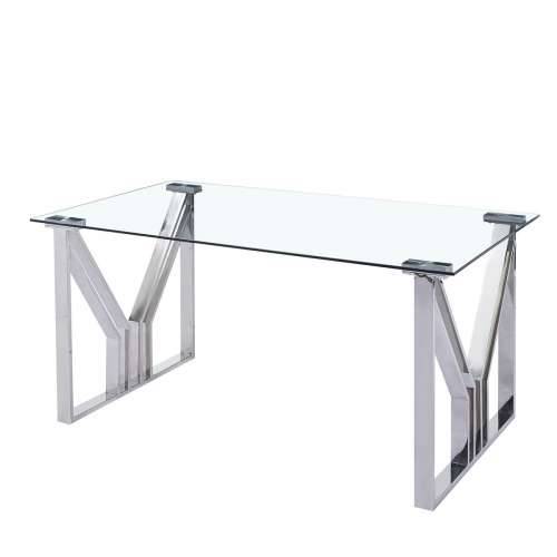 Blagavaonski stol DKD Home Decor Kristal Čelik (180 x 90 x 75 cm) Cijena