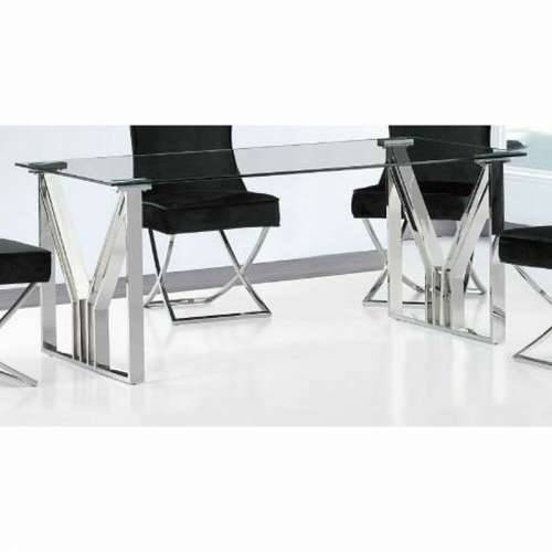 Blagavaonski stol DKD Home Decor Kristal Čelik (180 x 90 x 75 cm) Cijena