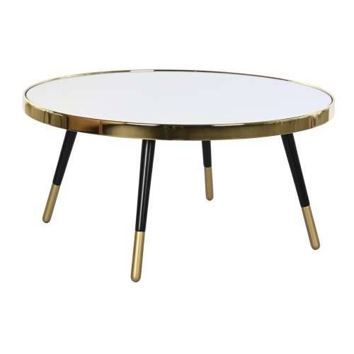 Stolić za dnevni boravak DKD Home Decor Glamour zlatan Srebrna Čelik Ogledalo 82,5 x 82,5 x 40 cm Cijena