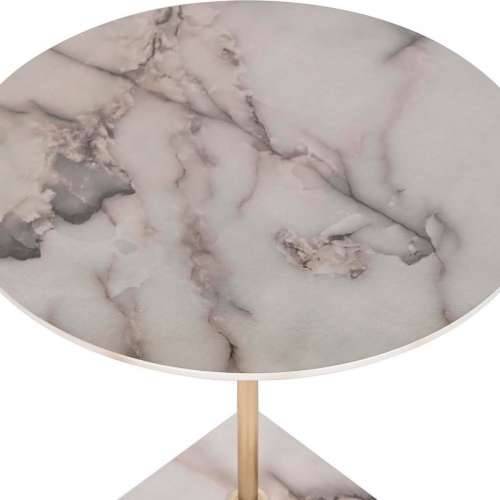 Pomoćni stolić DKD Home Decor Mramor Čelik Smola (45 x 45 x 50 cm) Cijena