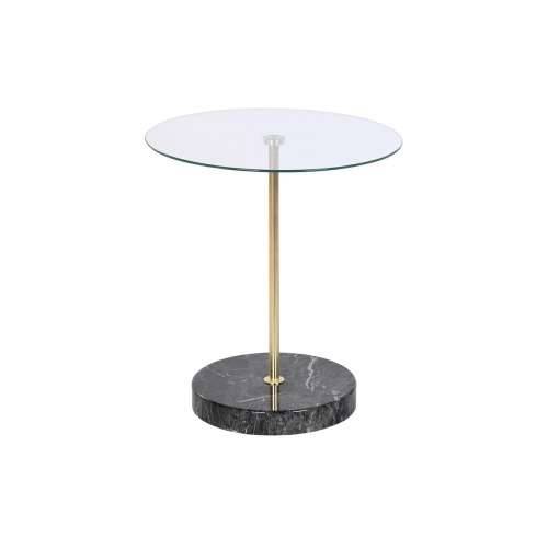 Pomoćni stolić DKD Home Decor Crna Providan zlatan Kristal Čelik 45 x 45 x 50 cm Cijena