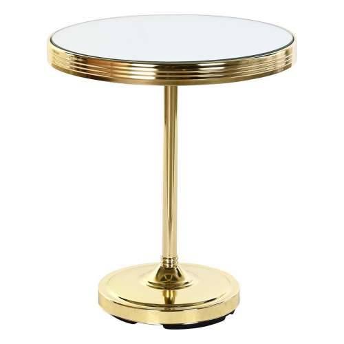 Pomoćni stolić DKD Home Decor Ogledalo zlatan Mesing (42,5 x 42,5 x 49 cm) Cijena