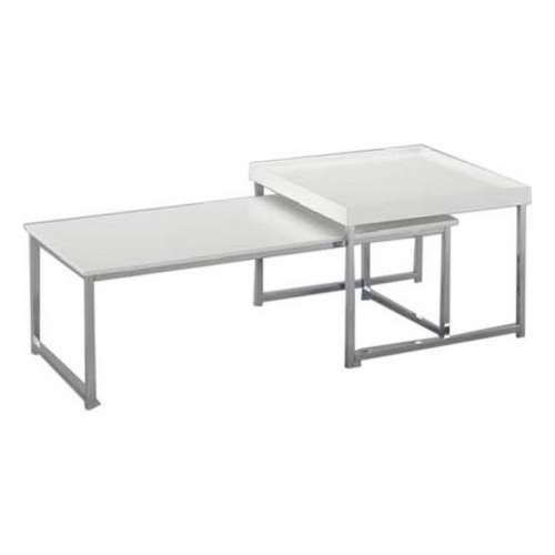 Stolić za dnevni boravak DKD Home Decor Bijela Srebrna Čelik Drvo MDF 110 x 48 x 45 cm Cijena