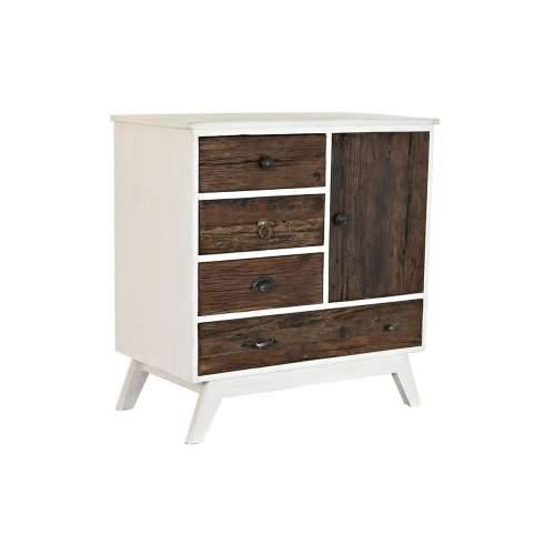 Ormarić s ladicama DKD Home Decor Metal Bijela Kolonijalni Tamno smeđi Drvo Manga (72 x 50 x 75 cm) Cijena
