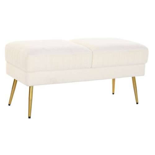 Stolac DKD Home Decor 106 x 45 x 50 cm zlatan Metal Bijela Cijena