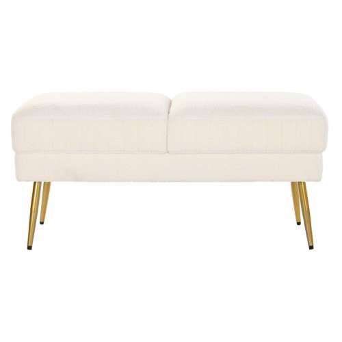 Stolac DKD Home Decor 106 x 45 x 50 cm zlatan Metal Bijela Cijena