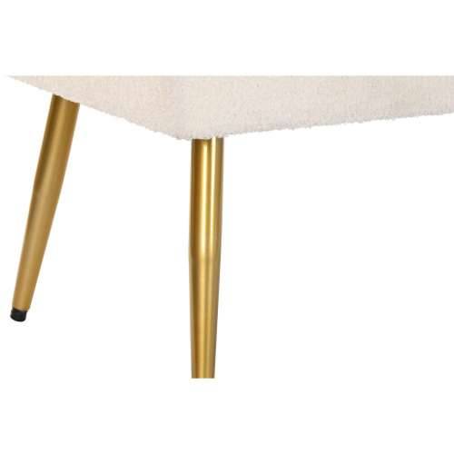 Stolac DKD Home Decor 106 x 45 x 50 cm zlatan Metal Bijela Cijena