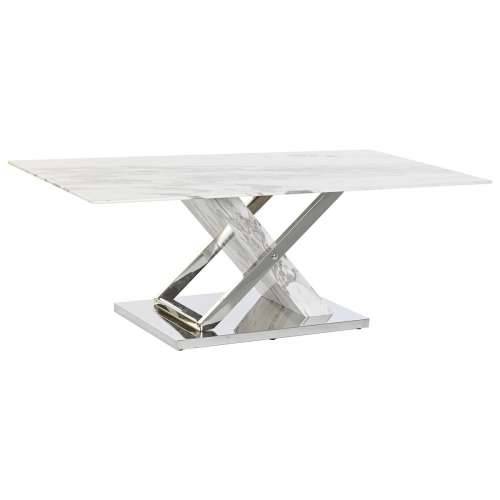 Stolić za dnevni boravak DKD Home Decor Bijela Srebrna Kristal Čelik 120 x 60 x 42 cm Cijena