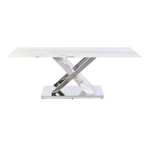 Stolić za dnevni boravak DKD Home Decor Bijela Srebrna Kristal Čelik 120 x 60 x 42 cm Cijena