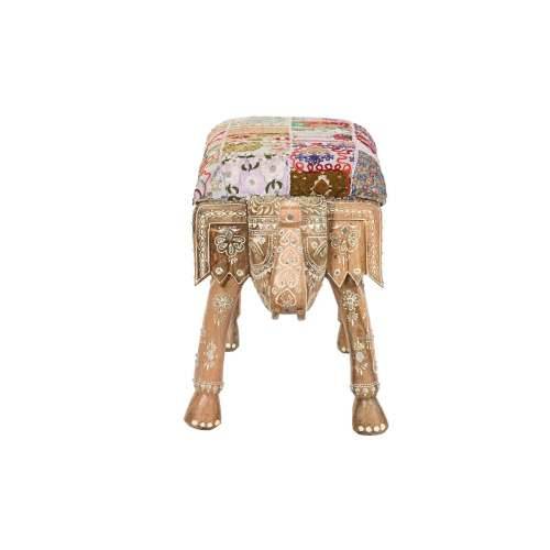 Stolac DKD Home Decor Pisana Poliester Drvo Manga 65 x 31,7 x 38 cm Slon Cijena