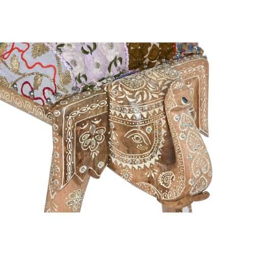 Stolac DKD Home Decor Pisana Poliester Drvo Manga 65 x 31,7 x 38 cm Slon Cijena