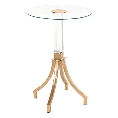 Pomoćni stolić DKD Home Decor zlatan Metal Akril (42 x 42 x 60 cm) Cijena