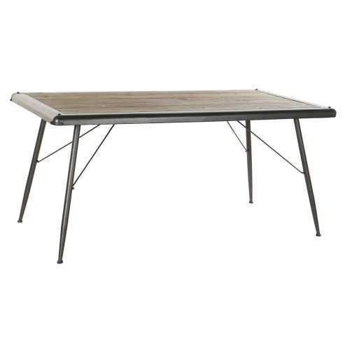 Blagavaonski stol DKD Home Decor Jela Prirodno Metal Svjetlo siva 161 x 90 x 75 cm Cijena