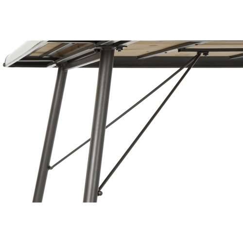 Blagavaonski stol DKD Home Decor Jela Prirodno Metal Svjetlo siva 161 x 90 x 75 cm Cijena