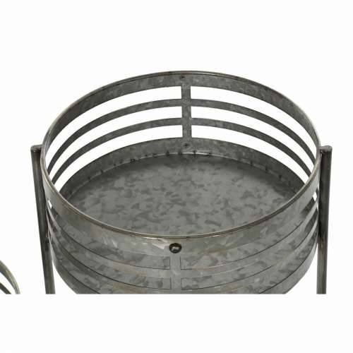Tegla za biljke DKD Home Decor 3 u 1 Siva Metal Željezo Loft (47 x 35 x 72 cm) Cijena