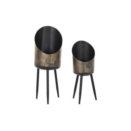 Set Tegli DKD Home Decor Crna Bakar Metal Vintage 26 x 26 x 70 cm Cijena
