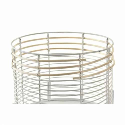 Set Tegli DKD Home Decor Bijela Prirodno Metal Ratan Kvadratno 25 x 25 x 32 cm (2 kom.) Cijena