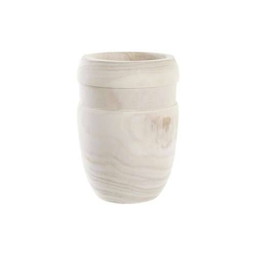 Tegla za biljke DKD Home Decor Smeđa Prirodno Kvadratno Boho 15 x 15 x 20 cm Cijena
