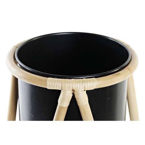 Tegla za biljke DKD Home Decor Prirodno Crna Metal Kolonijalni Bambus (26 x 26 x 40 cm) Cijena