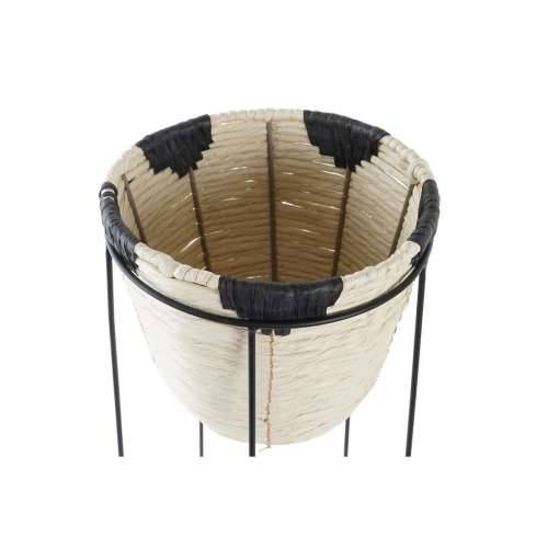 Tegla za biljke DKD Home Decor Prirodno Crna Metal Kolonijalni Vlakna (30 x 30 x 62 cm) Cijena