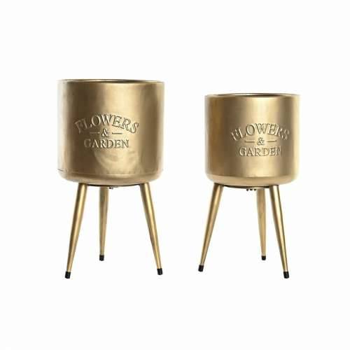 Set žardinjera DKD Home Decor 25,5 x 25,5 x 44 cm Metal (2 kom.) Cijena