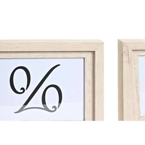 Ramă foto de Perete DKD Home Decor Urban Kristal Prirodno Pisana Drvo MDF (40 x 1,5 x 50 cm) Cijena