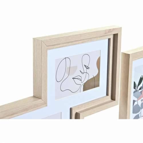 Ramă foto de Perete DKD Home Decor Urban Kristal Prirodno Pisana Drvo MDF (40 x 1,5 x 50 cm) Cijena